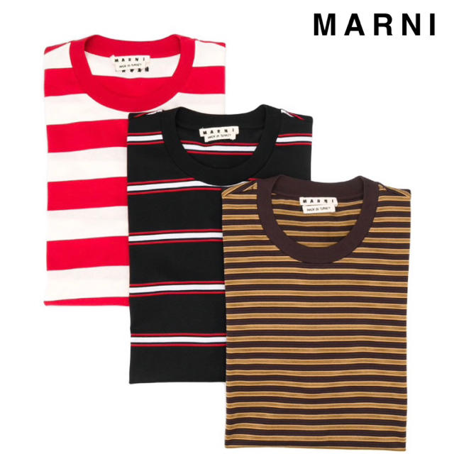 Marni - 【新品】マルニ 3枚パック Tシャツ ボーダー 半袖の通販 by ...