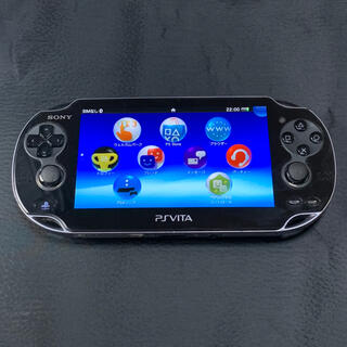 プレイステーションヴィータ(PlayStation Vita)のPlayStation Vita PCH1100 ブラック WiFiモデル(携帯用ゲーム機本体)