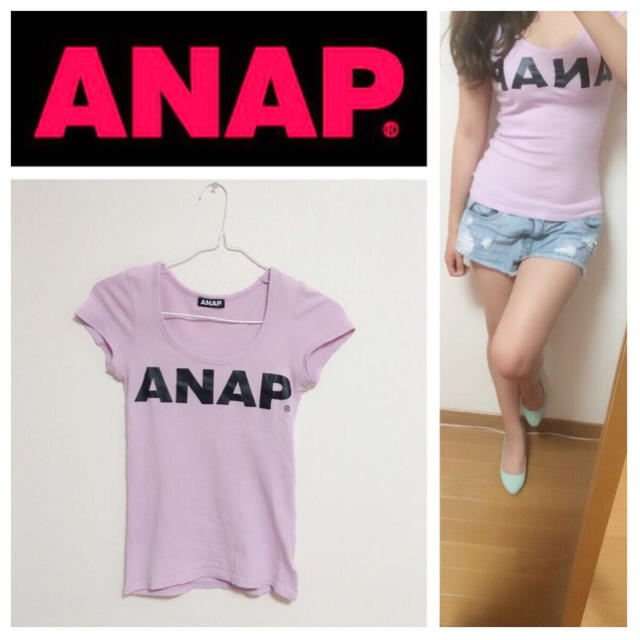 ANAP(アナップ)のANAP ロゴTシャツ レディースのトップス(Tシャツ(半袖/袖なし))の商品写真