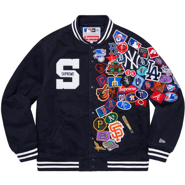 Supreme × New Era MLB Varsity Jacketメンズ