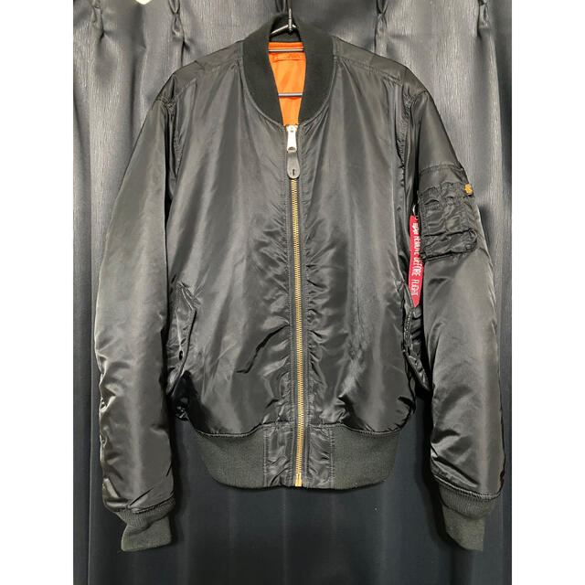 ALPHA INDUSTRIES - ALPHA MA-1 Lサイズ 黒 中古 アルファ フライト ...