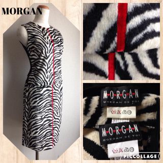 モルガン(MORGAN)のフランス製MORGANファーゼブラスーツ(セット/コーデ)