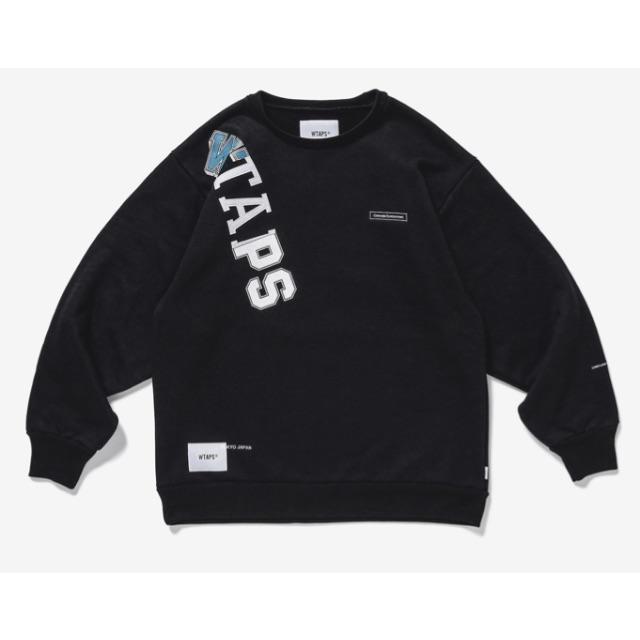 パーカー最安値！黒SサイズWTAPS 20AW KATZ CREW NECK スウェット