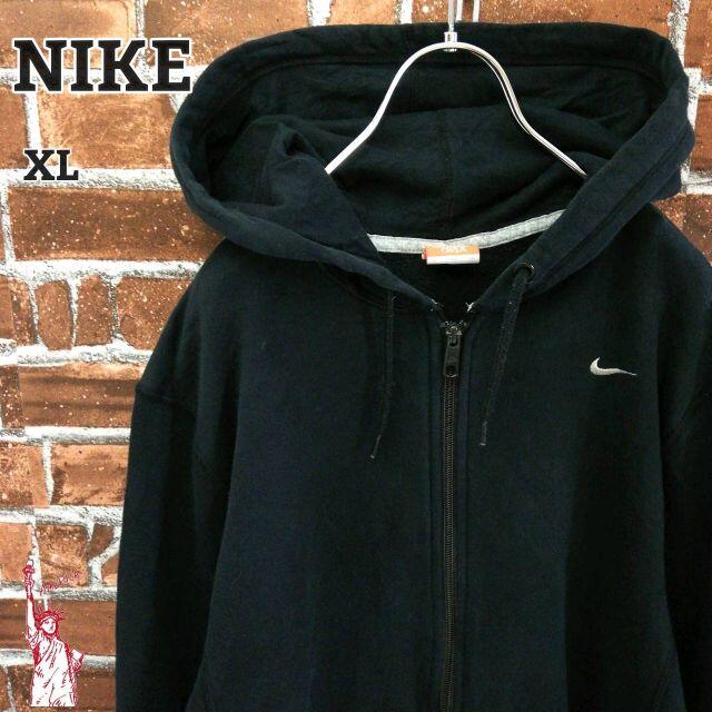 90's USA製 NIKE 2tone ジップアップ スウェット