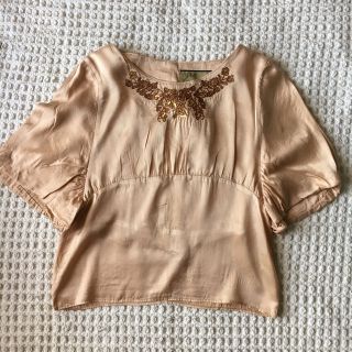 グローバルリズムエッセンス(global rythme essence)のパフスリーブ半袖シャツ(Tシャツ(半袖/袖なし))