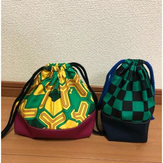 鬼滅の刃　お弁当袋　小物袋(外出用品)