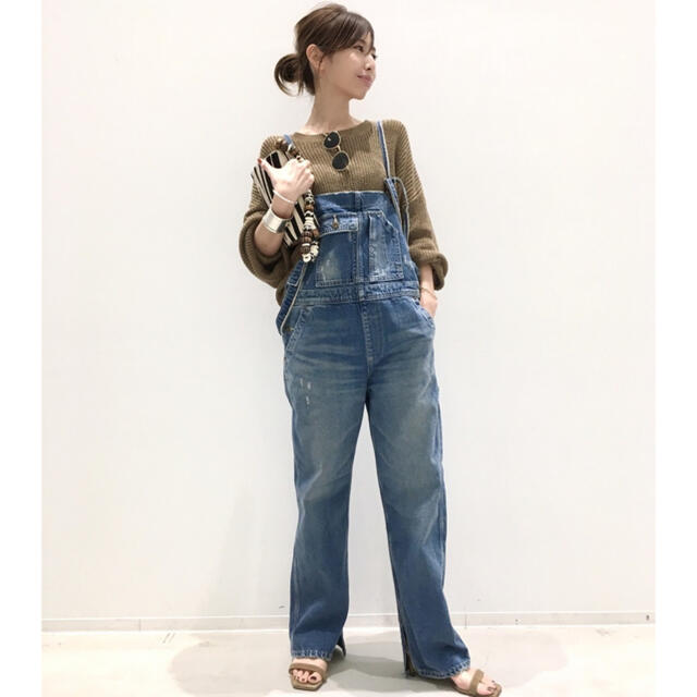 L'Appartement DEUXIEME CLASSE(アパルトモンドゥーズィエムクラス)のL’Appartement Denim Over All   34 レディースのパンツ(サロペット/オーバーオール)の商品写真