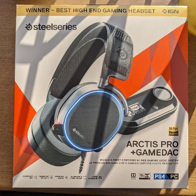 Arctis pro + Gamedac Steelseries スマホ/家電/カメラのオーディオ機器(ヘッドフォン/イヤフォン)の商品写真