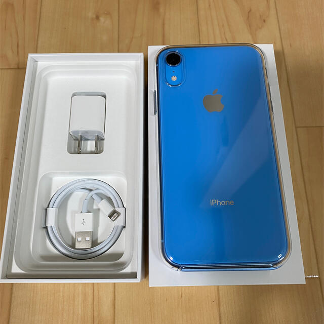 iPhone(アイフォーン)の中古美品 Apple iPhone XR 64GB ブルー SIMロック解除済 スマホ/家電/カメラのスマートフォン/携帯電話(スマートフォン本体)の商品写真