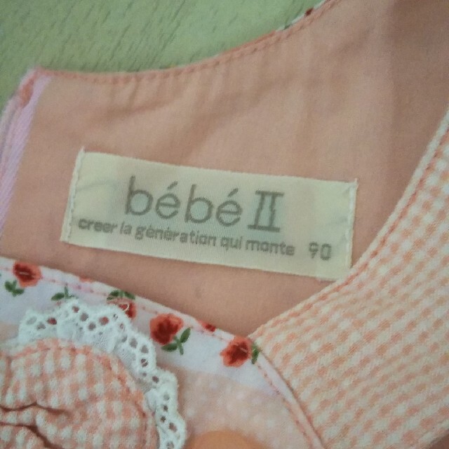 BeBe(ベベ)のbebe ワンピース&ブラウス　お祝い　いちご　パーティー　ドレス 80 90 キッズ/ベビー/マタニティのキッズ服女の子用(90cm~)(ワンピース)の商品写真