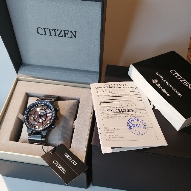 海外限定◆新品◆CITIZEN◆エコドライブ 腕時計 日本未発売 黒青