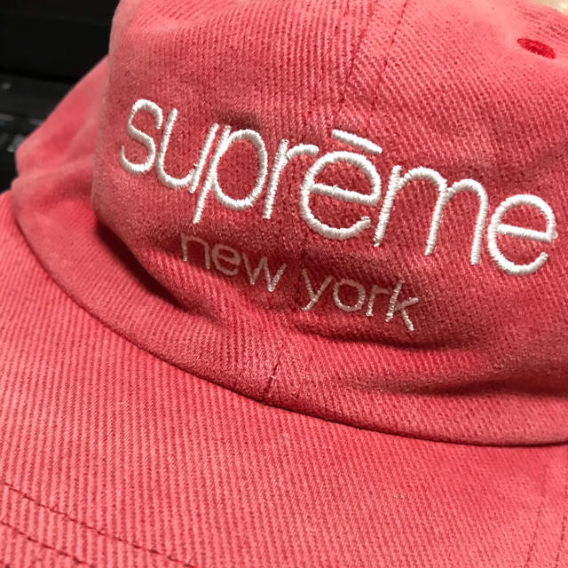 supreme 6パネルキャップ　クラシックロゴ