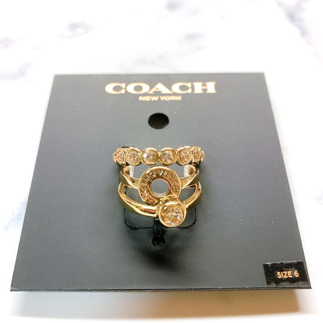COACH(コーチ)の【週末限定値下げ】【COACH】指輪 リング【新品未使用】 レディースのアクセサリー(リング(指輪))の商品写真