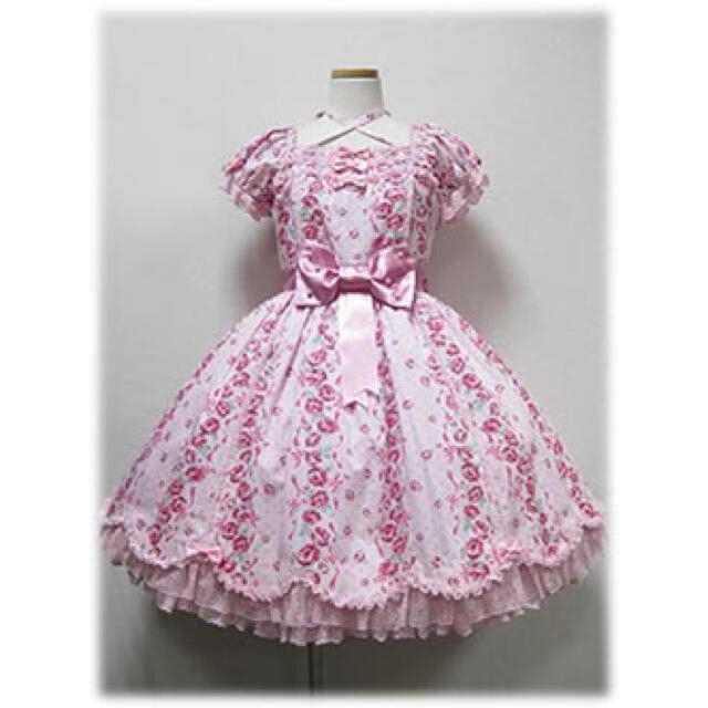 ひざ丈ワンピース週末値下！angelic pretty lady rose ワンピース