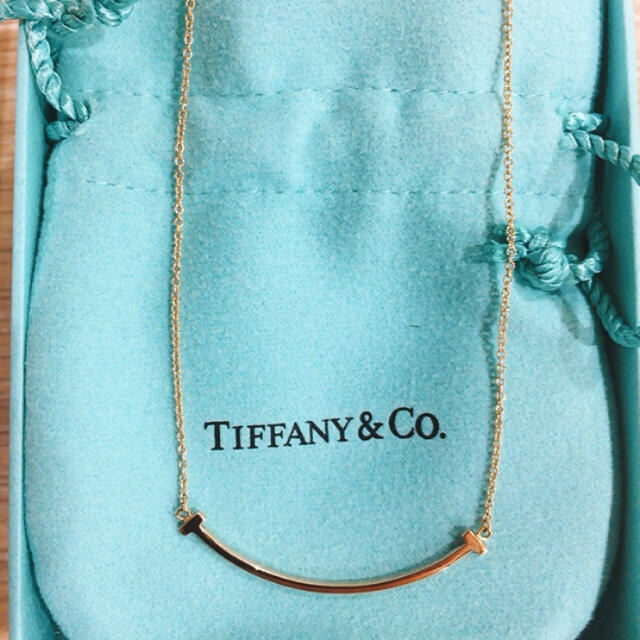 Tiffany & Co. - momo♡ ティファニー tスマイルネックレス