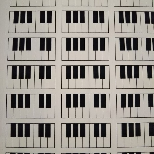 鍵盤シール  44枚セット ピアノ教室 リトミック 知育ピアノ 音楽教室 楽器のスコア/楽譜(クラシック)の商品写真