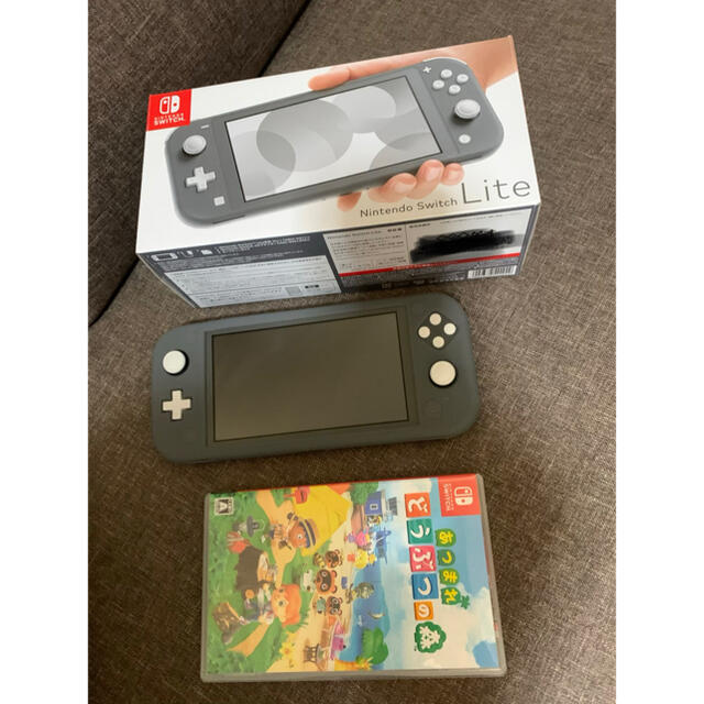 ニンテンドー　スイッチライト　グレー　あつ森セット