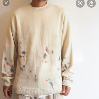 コモリ(COMOLI)のauralee  BABY CASHMERE HAND PAINTED (ニット/セーター)