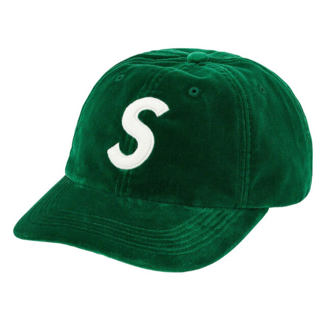 Supreme Velvet S Logo 6-Panel green