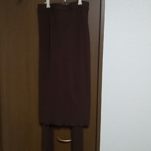 FRAMeWORK(フレームワーク)のFRAMeWORK C/PEレギンスツキスカート ブラウン レディースのスカート(ひざ丈スカート)の商品写真