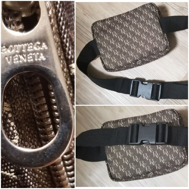 Bottega Veneta(ボッテガヴェネタ)の正規品新品未使用　ボッテガヴェネタ　総ロゴキャンパスボディバッグ　自宅保管品 レディースのバッグ(ボディバッグ/ウエストポーチ)の商品写真