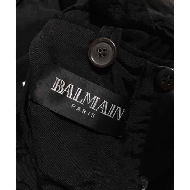 BALMAIN(バルマン)のBALMAN バルマン レザー トレンチ コート 52 国内正規品 メンズのジャケット/アウター(トレンチコート)の商品写真