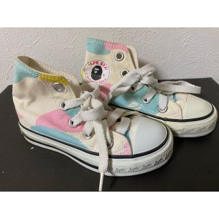 アベイシングエイプ(A BATHING APE)の極美品 APE MULTI CAMO APESTA KIDS BAPESTA(スニーカー)