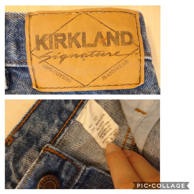 コストコ(コストコ)のKIRKLAND メンズ ジーンズ  ワイドパンツ デニムリメイク素材 メンズのパンツ(デニム/ジーンズ)の商品写真