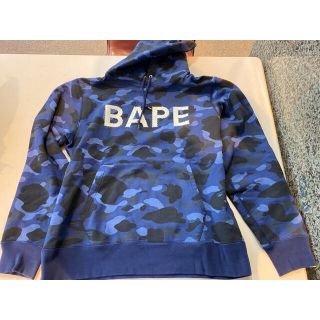 アベイシングエイプ(A BATHING APE)のAPE カラーカモ ラインストーン パーカー XL 美品(パーカー)