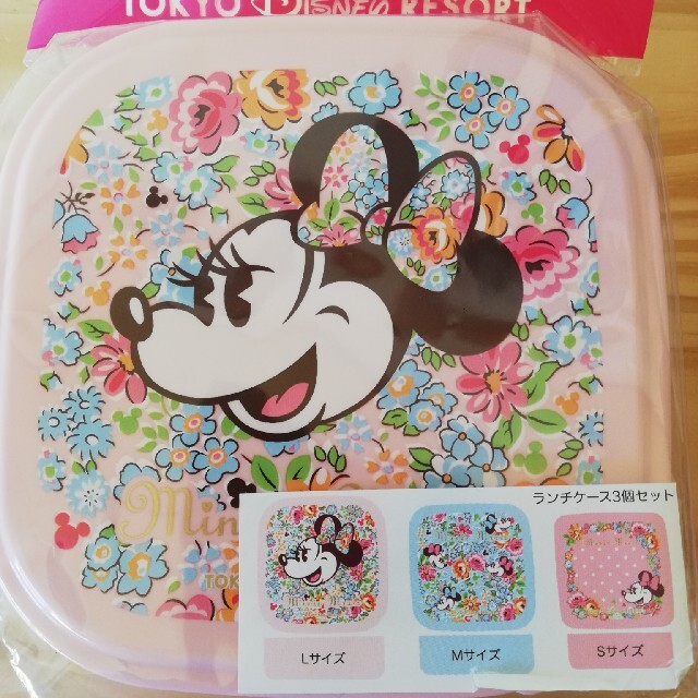 Disney(ディズニー)の最終値下げ！ディズニーランド　ミニーちゃんランチセット インテリア/住まい/日用品のキッチン/食器(弁当用品)の商品写真