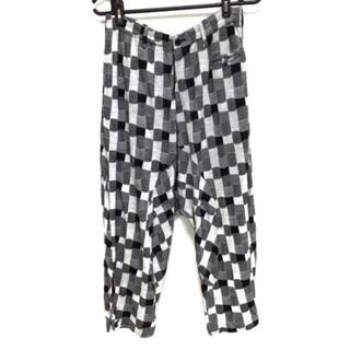 ヨウジヤマモト(Yohji Yamamoto)のヨウジヤマモト パンツ サイズ1 S 黒×白(その他)