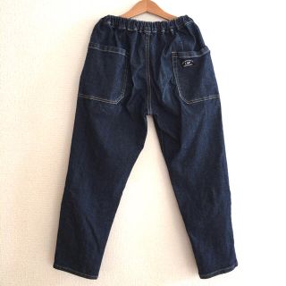 マーキーズ(MARKEY'S)の美品！ワンコイン★マーキーズ140cm/ネイビーデニムサルエルパンツ(パンツ/スパッツ)