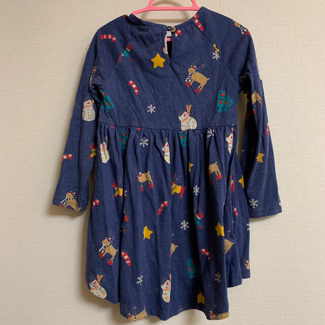 NEXT(ネクスト)のnext ワンピース クリスマス柄 4-5y 110cm キッズ/ベビー/マタニティのキッズ服女の子用(90cm~)(ワンピース)の商品写真