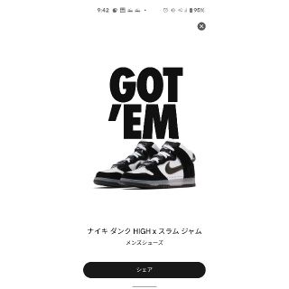 NIKE　ダンクHIGH☓スラムジャム 27.5cm(スニーカー)