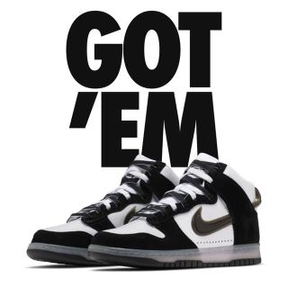 ナイキ(NIKE)のSLAM JAM X NIKE DUNK HIGH CLEAR BLACK(スニーカー)