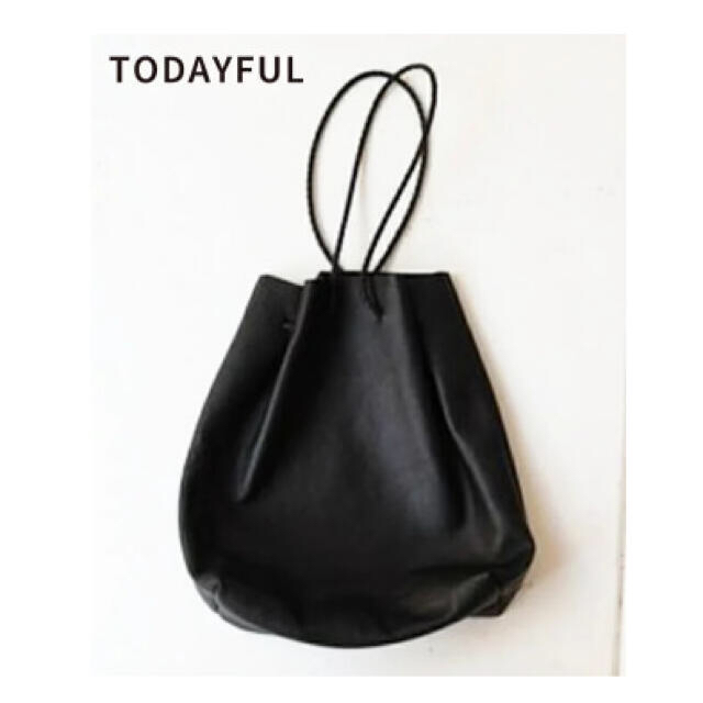 TODAYFUL(トゥデイフル)のトゥデイフル TODAYFUL Soft Leather Purse ブラック レディースのバッグ(ハンドバッグ)の商品写真