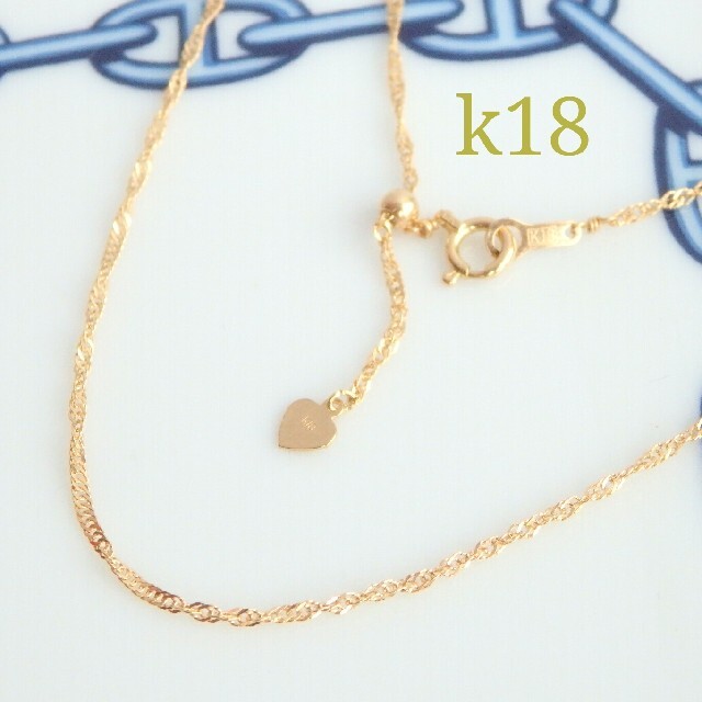 ☆*ミィ*☆様専用 k18ネックレス スクリューチェーン 18金 18k-