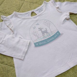 ベビーギャップ(babyGAP)のbabyGAP ☆バンビ柄 肩フリルTシャツ 80サイズ☆複数購入で200円引き(Ｔシャツ)