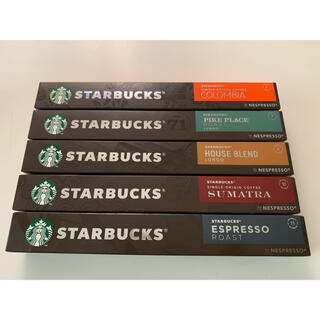 スターバックスコーヒー(Starbucks Coffee)のネスプレッソ 用　スターバックスカプセル　5箱セット(エスプレッソマシン)