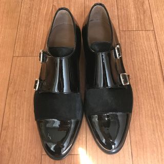 レペット(repetto)のペルティニ ダブルモンク エナメルシューズ 23  断捨離中(ローファー/革靴)