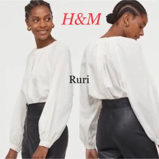 エイチアンドエム(H&M)の【新品】H&Mワイドブラウス(シャツ/ブラウス(長袖/七分))