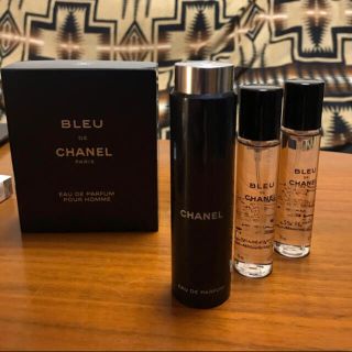 シャネル(CHANEL)の⚱️美品シャネルブルー ドゥプールオム トラベルスプレー 20ml ×3本セット(ユニセックス)