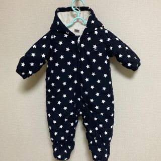 プチバトー(PETIT BATEAU)のあ〜ちゃん様専用☆プチバトー　星プリントカバーオール(カバーオール)