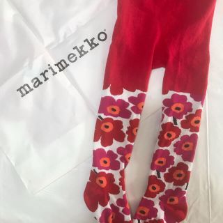 マリメッコ(marimekko)の10タイムセール【マリメッコ】未使用美品　ウニッコ　タイツ90(パンツ/スパッツ)