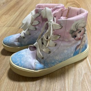 エイチアンドエム(H&M)のH&M   アナと雪の女王　エルサ　ハイカットスニーカー　18.5cm(スニーカー)