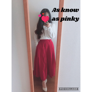 アズノゥアズピンキー(AS KNOW AS PINKY)のAs know as pinky ロングスカート(ロングスカート)