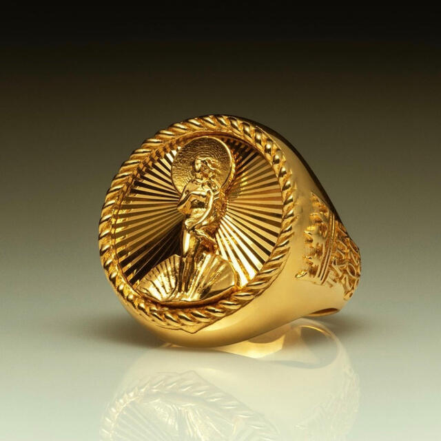 STUSSY(ステューシー)のSサイズ Stussy 40th Anniversary Ring Gold メンズのアクセサリー(リング(指輪))の商品写真