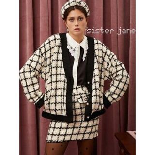 Sister Jane シスタージェーン チェックツイードカーディガン | www