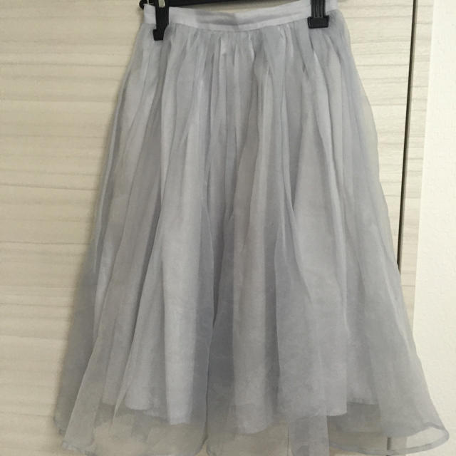 MERCURYDUO(マーキュリーデュオ)のオーガンジーミドル丈スカート♡ レディースのスカート(ひざ丈スカート)の商品写真
