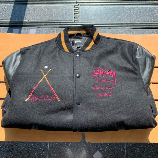 STUSSY(ステューシー)の稀少　40TH ANNIVERSARY IST JACKET Lサイズ メンズのジャケット/アウター(スタジャン)の商品写真